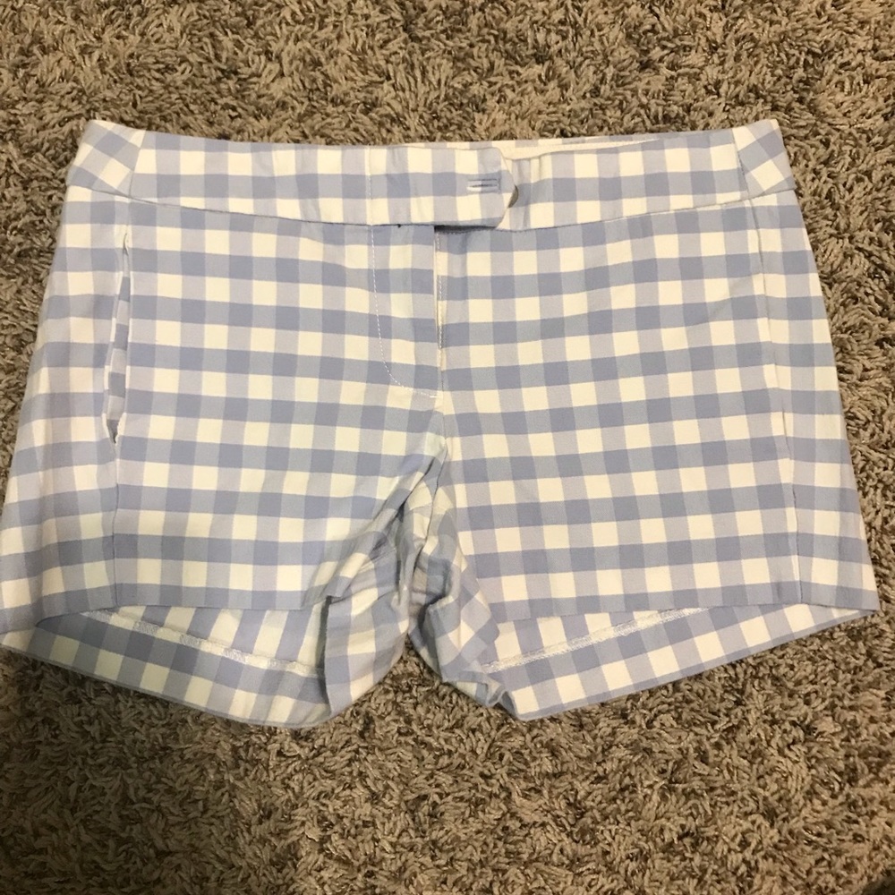 J. Crew lavender plaid shorts